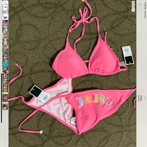 Juicy couture hot pink Terry bikini extra large new with tags